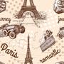 Imagem de Adesivo de Parede Vintage Paris Torre Eiffel 310x58cm