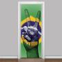 Imagem de Adesivo De Porta P E Amor Brasil 215X90Cm