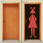 Imagem de Adesivo Decorativo de Porta - Banheiro Feminino - 2005cnpt