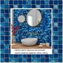 Imagem de Adesivo Decorativo Envelopamento Viníl Móveis Parede Divisórias e Artesanato Pastilha Azul 45cmx10m