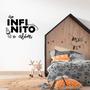 Imagem de Adesivo Decorativo Frase Ao Infinito e Além Decoração Quarto Infantil