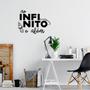 Imagem de Adesivo Decorativo Frase Ao Infinito e Além Decoração Quarto Infantil