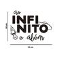 Imagem de Adesivo Decorativo Frase Ao Infinito e Além Decoração Quarto Infantil