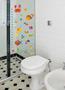 Imagem de Adesivo Decorativo para Geladeira Móveis ou Paredes Tema Peixes Medidor Altura