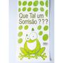 Imagem de Adesivo Decorativo para Geladeira, Móveis ou Paredes. Tema Sapão Verde Que tal um sorrisão