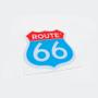 Imagem de Adesivo Decorativo Route 66 Azul Vermelho Resinado Genérico