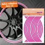 Imagem de Adesivo Decorativo Vinil Roda Carro Moto 7mm Aro 13 Rosa Pink