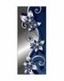 Imagem de Adesivo Envelopamento Decorativo de Porta Flores Floral Azul