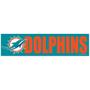 Imagem de Adesivo Faixa Bumper Strip 30x7,5 Miami Dolphins