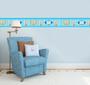 Imagem de Adesivo faixa decorativa de parede infantil borda bebe azul - Urso