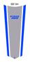 Imagem de Adesivo Faixa Gravata Fan 160 Resinado - Cinza E Azul Gv 204