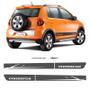Imagem de Adesivo Faixa Lateral Volkswagen Crossfox 2010 2011 Grafite