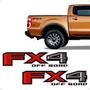 Imagem de Adesivo Fx4 Off Road Compatível Ranger F-1000 F-350 Vermelho