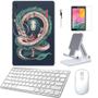 Imagem de Adesivo Galaxy Tab S7 Plus T970/t975 Chihiro /Sup/Tecl/Mou/Can/Pel Branco