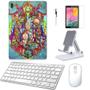 Imagem de Adesivo Galaxy Tab S8 SM-X7068 Rick Morty /Sup/Tecl/Mou/Can/Pel Branco