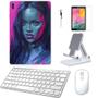 Imagem de Adesivo Galaxy Tab S8 SM-X7068 Rihanna /Sup/Tecl/Mou/Can/Pel Branco