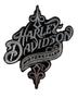 Imagem de Adesivo Harley Davidson Emblema Resinado Preto Resitank