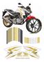 Imagem de Adesivo Kit Carenagem Honda Cb 300r Branco E Dourado