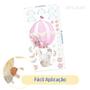Imagem de Adesivo kit infantil animal nuvem balão flor rosa