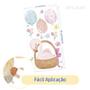 Imagem de Adesivo Kit Infantil menina flores balão animal cisne