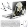 Imagem de Adesivo Notebook 14" Pug Dog/Sup/Tecl/Mouse Branco