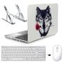 Imagem de Adesivo Notebook 15,6" Lobo Rosa/Sup/Tecl/Mouse Branco