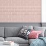 Imagem de Adesivo Papel de Parede Azulejo Brick Metro Blush