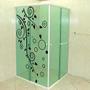 Imagem de Adesivo Para Box De Banheiro Floral 4 - Extra Grande 60X94Cm