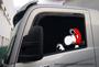 Imagem de Adesivo para Carro Snoopy Dirigindo