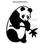 Imagem de Adesivo Para Geladeira Urso Panda Bambu-P 40X50Cm