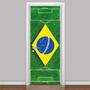 Imagem de Adesivo Para Porta Campo De Futebol Brasil-93X210Cm