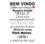 Imagem de Adesivo Parede Decorativo Bem Vindo Motivação Hall 60x100cm