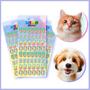 Imagem de Adesivo Pet Cartelas Cão e Gato Pet Shop Piercing C3