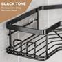 Imagem de Adesivo Shower Caddy MAXIFFE - Aço Inoxidável Preto