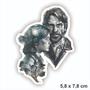 Imagem de Adesivo Sticker Vinil Impermeável The Last of Us Ellie e Joel