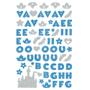 Imagem de Adesivo TEC Disney - Alfabeto EVA Puro Glitter - Princesas Azul