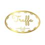 Imagem de Adesivo "Truffa com Validade" - Ref.2014 - Hot Stamping - Dourado - 100 unidades - Stickr - Rizzo