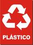 Imagem de Adesivo vermelho - plastico reciclável - 17x23cm
