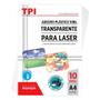 Imagem de Adesivo Vinil Transparente Laser  PCT C/ 10