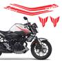 Imagem de Adesivo Yamaha Mt-03 2016/18 Faixas Tanque Vermelho Resinado