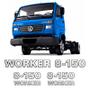Imagem de Adesivos 8-150 Worker Emblemas Caminhão Volkswagen Cromado