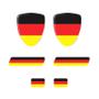 Imagem de Adesivos Bandeira Alemanha Emblemas Escudo Placa Resinados