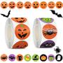 Imagem de Adesivos Byhoo Halloween Pumpkin Bat Spider 1000 unidades para crianças