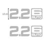Imagem de Adesivos Compatível C/ Ranger 2.2 6 Auto Emblema Lateral