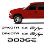 Imagem de Adesivos Dakota 5.2 R/t Dodge Emblema Lateral/traseiro Preto