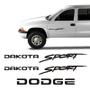 Imagem de Adesivos Dakota Sport Dodge Emblemas Lateral/traseiro Preto