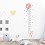 Imagem de Adesivos de Parede com Balão de Coelho Rosa - 2 Peças para Decoração de Quarto Infantil