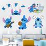 Imagem de Adesivos de Parede Disney Lilo e Stitch - 40x60cm - PVC