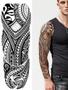 Imagem de Adesivos de Tatuagem Temporária Geométrica à Prova D'Água - Totem e Flecha para Braço