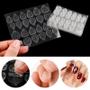 Imagem de Adesivos de Unha Dupla Face Reutilizáveis - Gel Transparente para Unhas Falsas